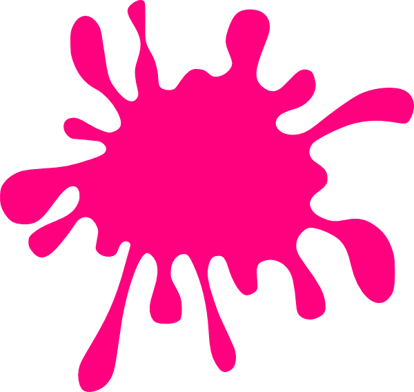 Splatter splash pink clip. Slime clipart paint splotch
