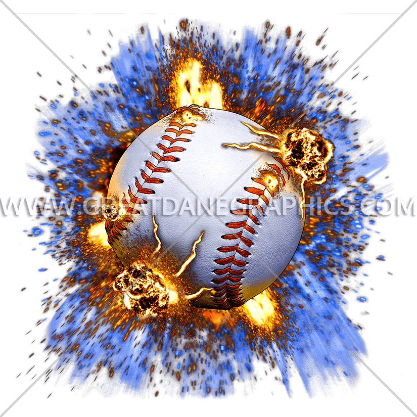 explosion clipart softball