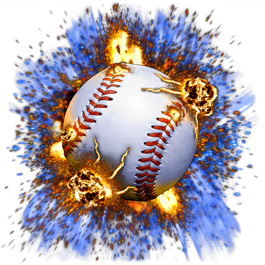 softball clipart explosion