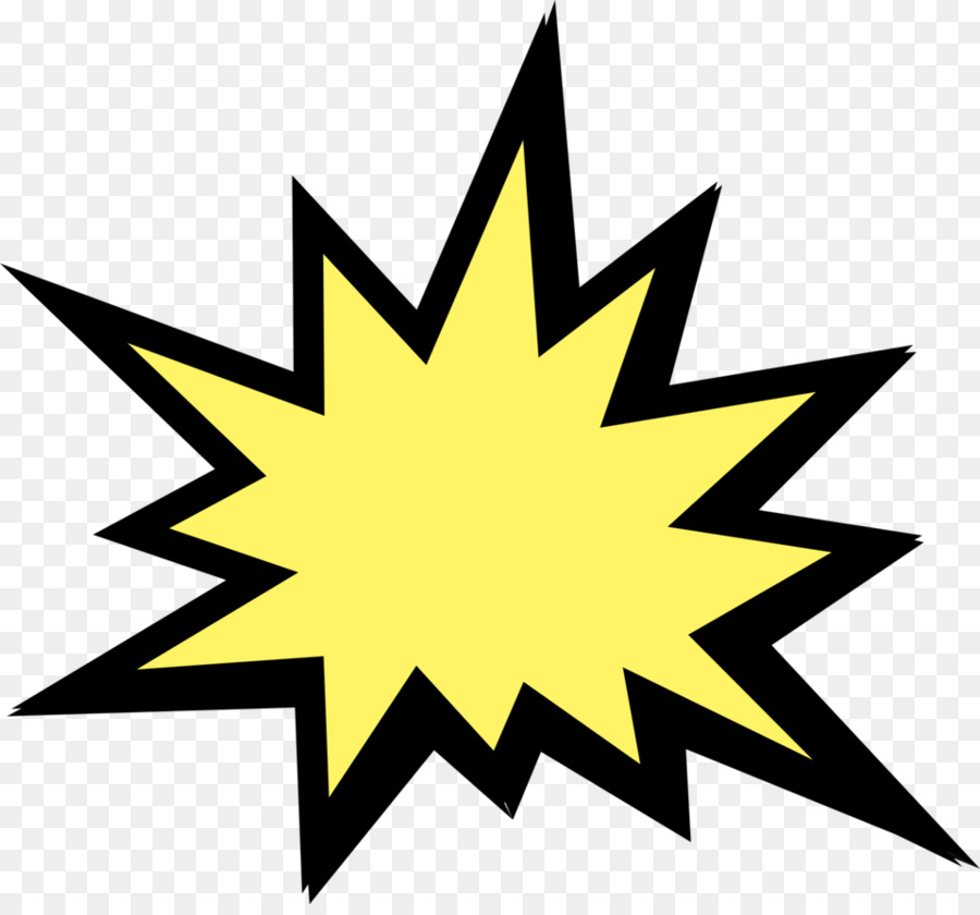 explosion clipart yellow