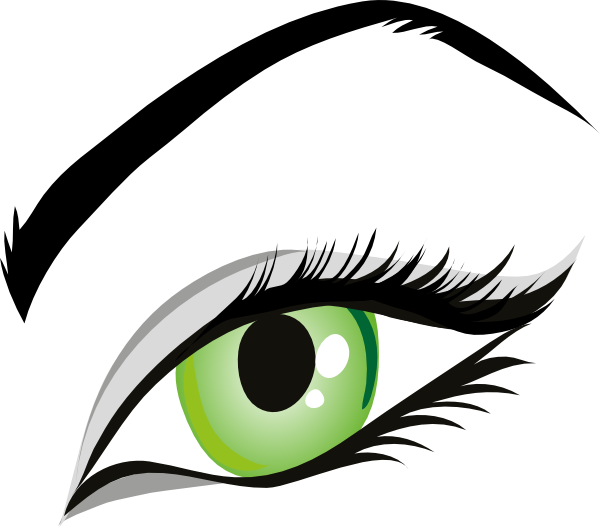 Eyelashes clipart eye makeup. Green panda free images