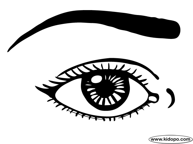 eye clipart coloring