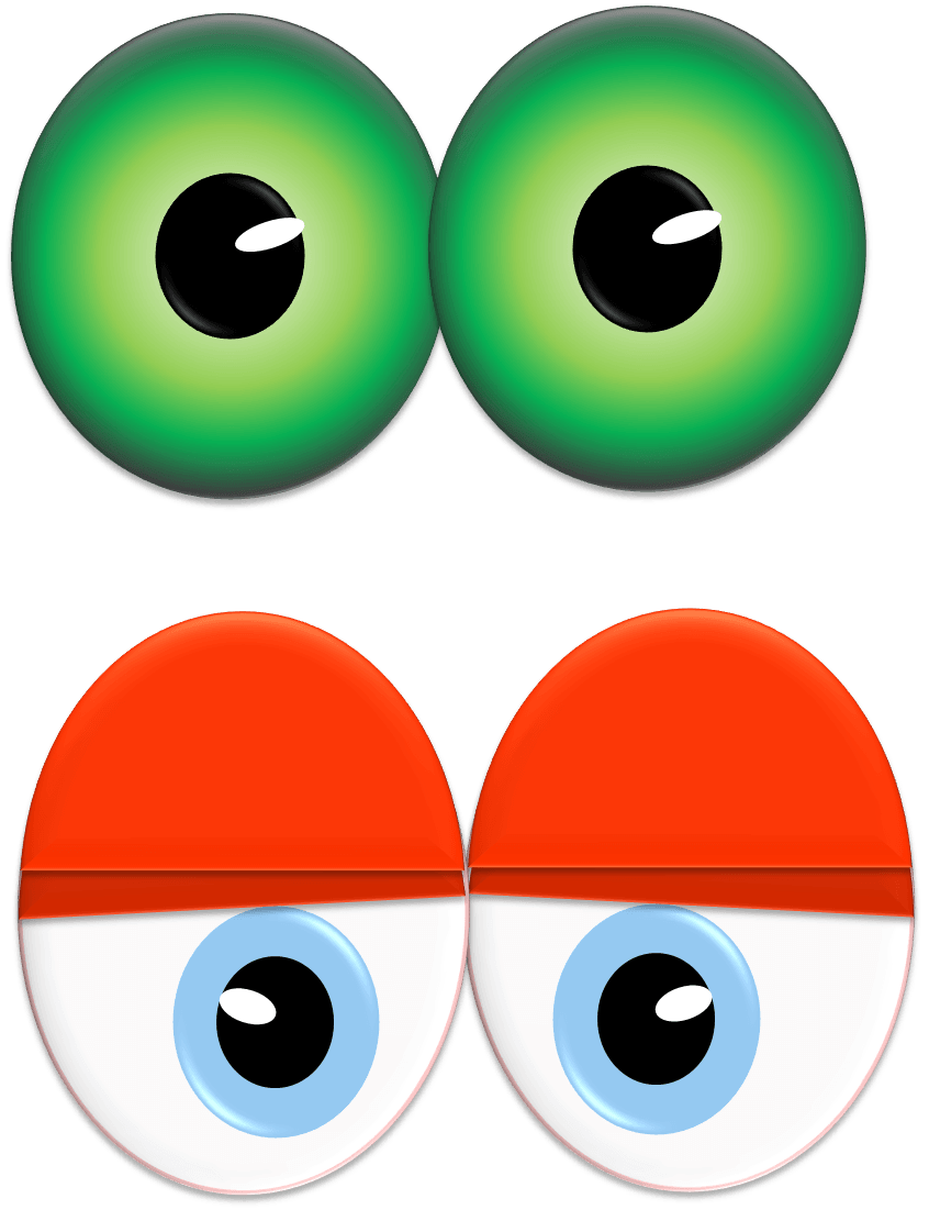 eyeballs clipart simple eye