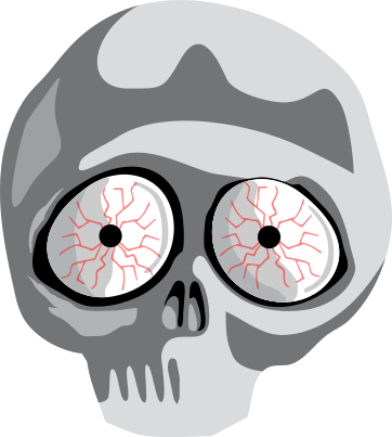 eyeball clipart bloodshot eye