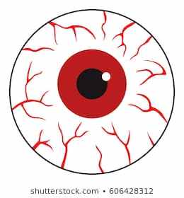 eyeball clipart bloodshot eye