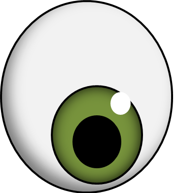 Eyeball clipart monster eyeball. Green eye clip art