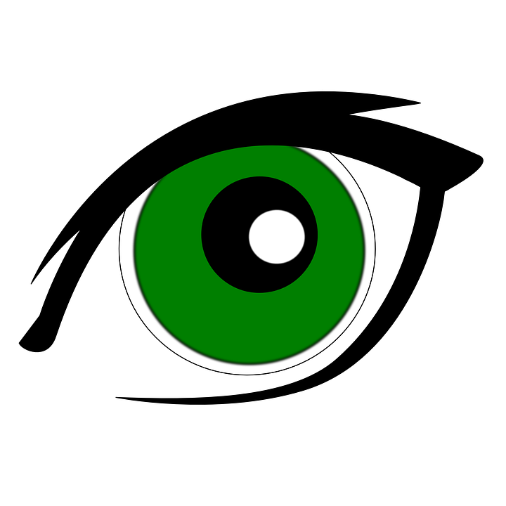 Eyebrow clipart vector. Eyeball eye symbol free
