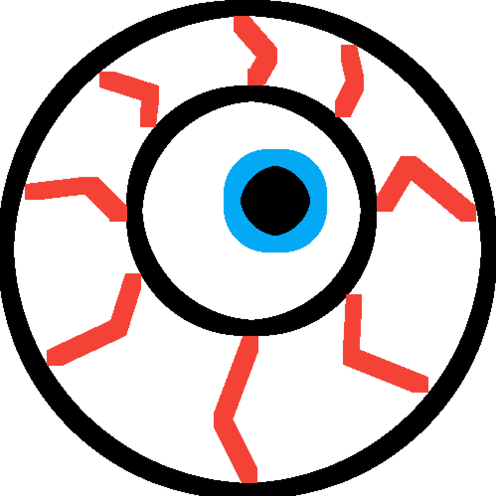 Eyeballs clipart bloodshot eye. Pixilart blood shot by