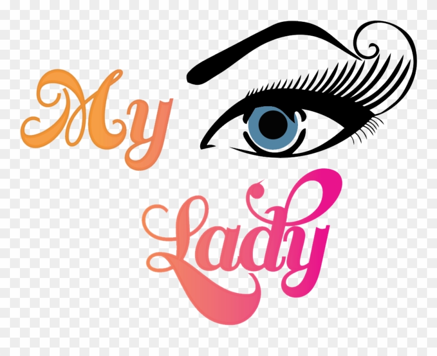 My lady logo png. Eyelash clipart esthetician