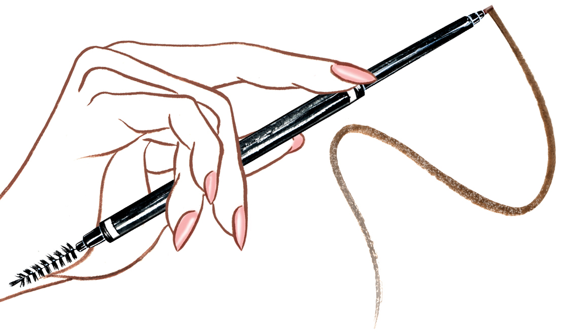 Как пользоваться карандашом для бровей с ниткой