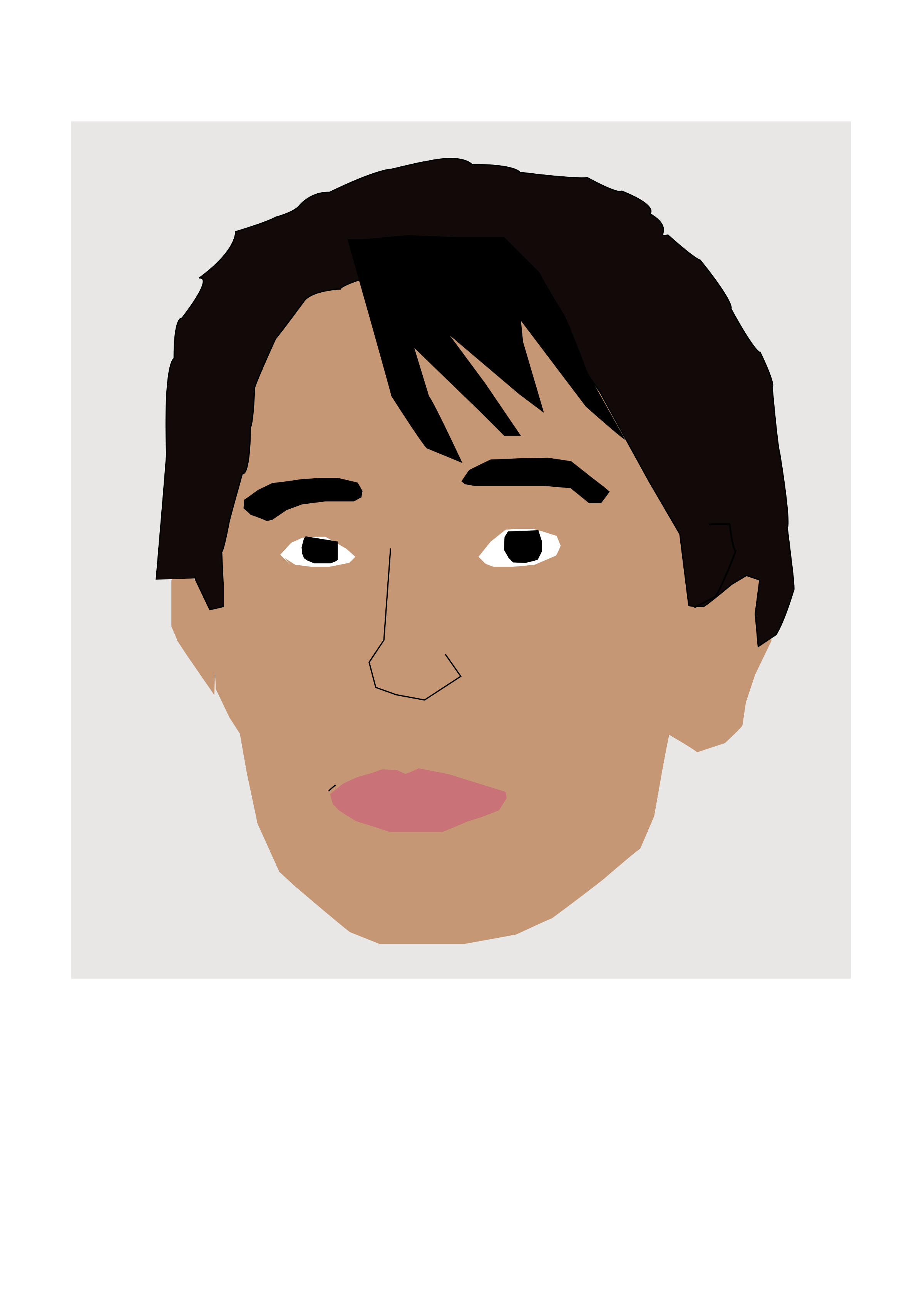 Aung san suu kyi. Eyebrow clipart male