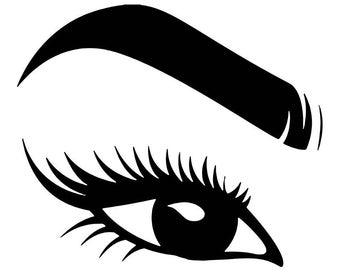 eyebrow clipart pretty eye