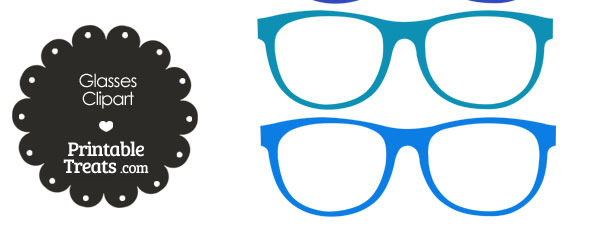 eyeglasses clipart blue