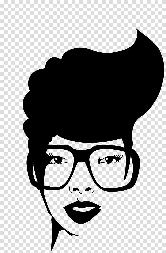 Eyeglasses clipart hairstyle. Afro textured hair black