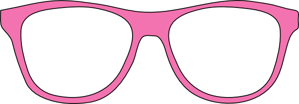 eyeglasses clipart pink