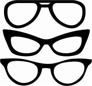 eyeglasses clipart retro glass