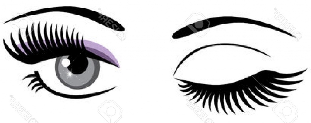 eyelashes clipart illustration