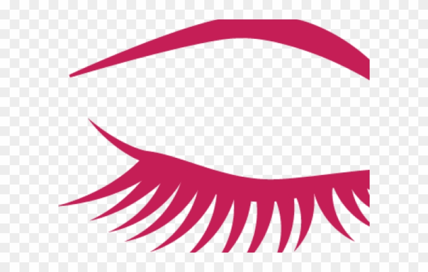 eyelashes clipart pink