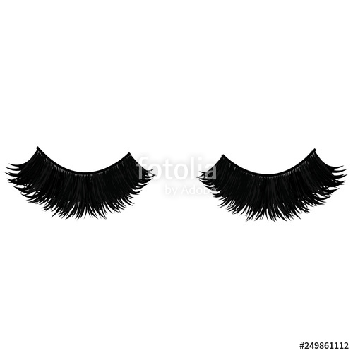 Eyelash clipart thick eyelash. Full eyelashes looking down