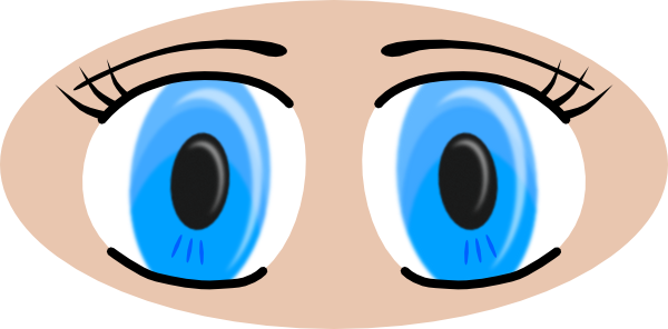 Blue eyes panda free. Eyeball clipart eye movement