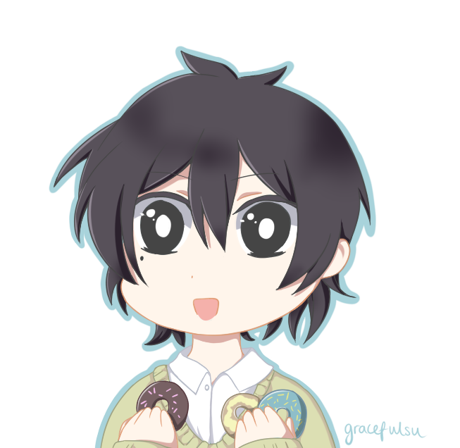 Haruka by graceful arts. Eyes clipart donut