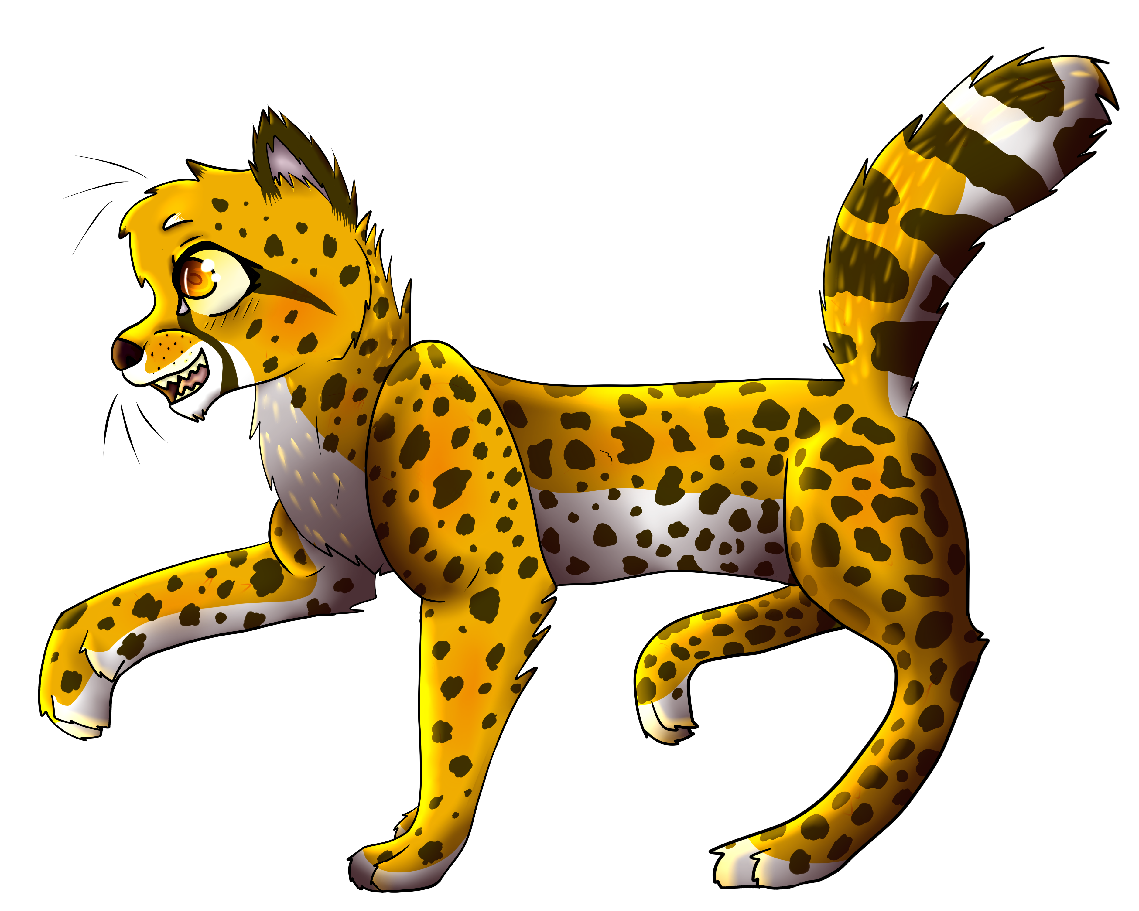 face clipart cheetah