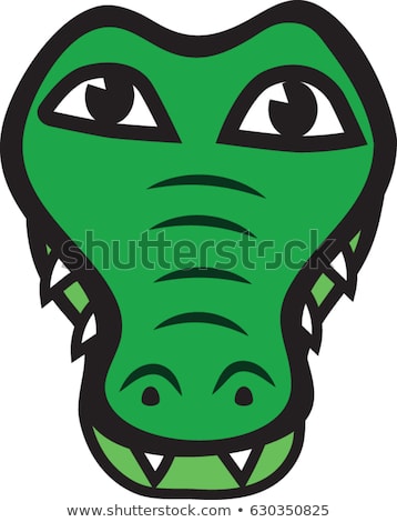 face clipart crocodile