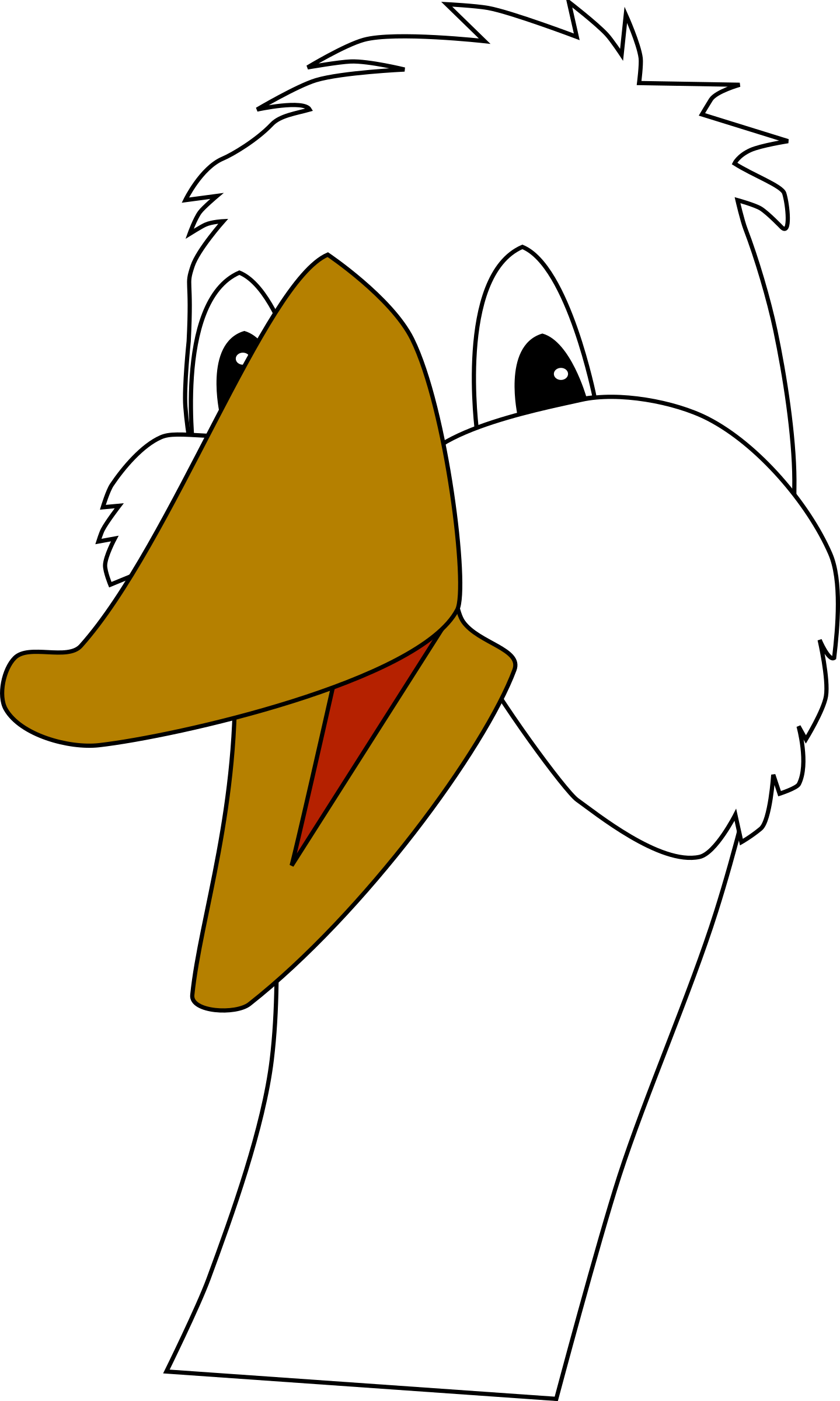 Face clipart goose. Cabeza oca