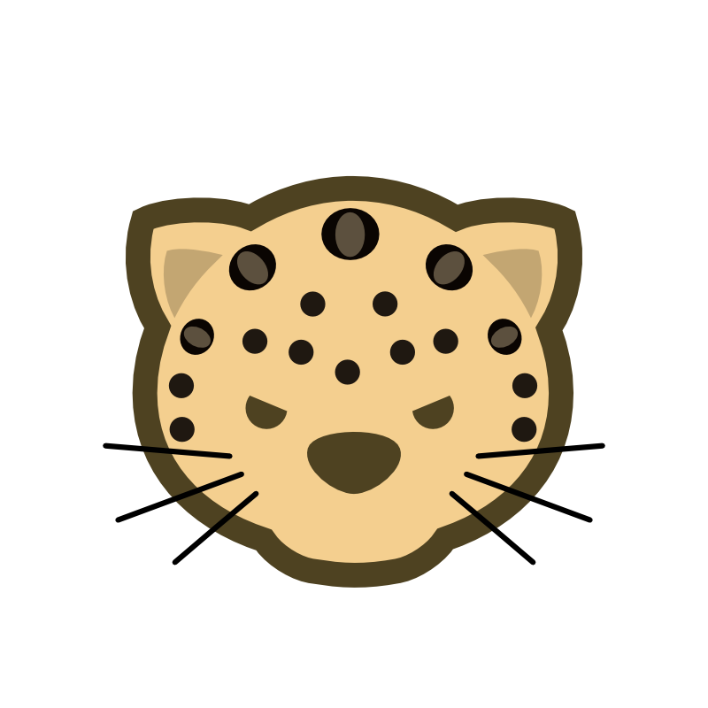 Face leopard