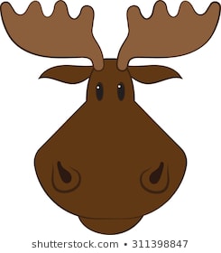 face clipart moose