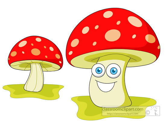 Mushrooms clipart yellow mushroom. Free pictures illustrations clip
