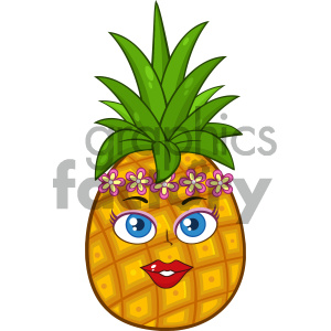 pineapple clipart character
