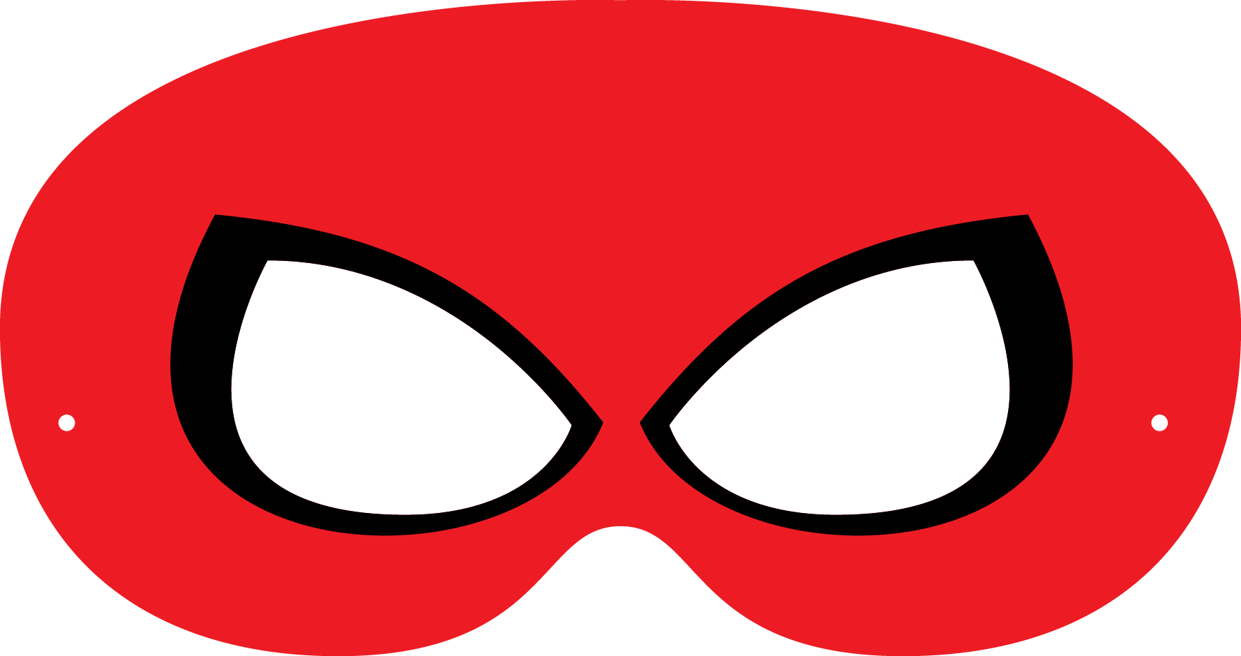 Hero clipart template. Spider man face mask