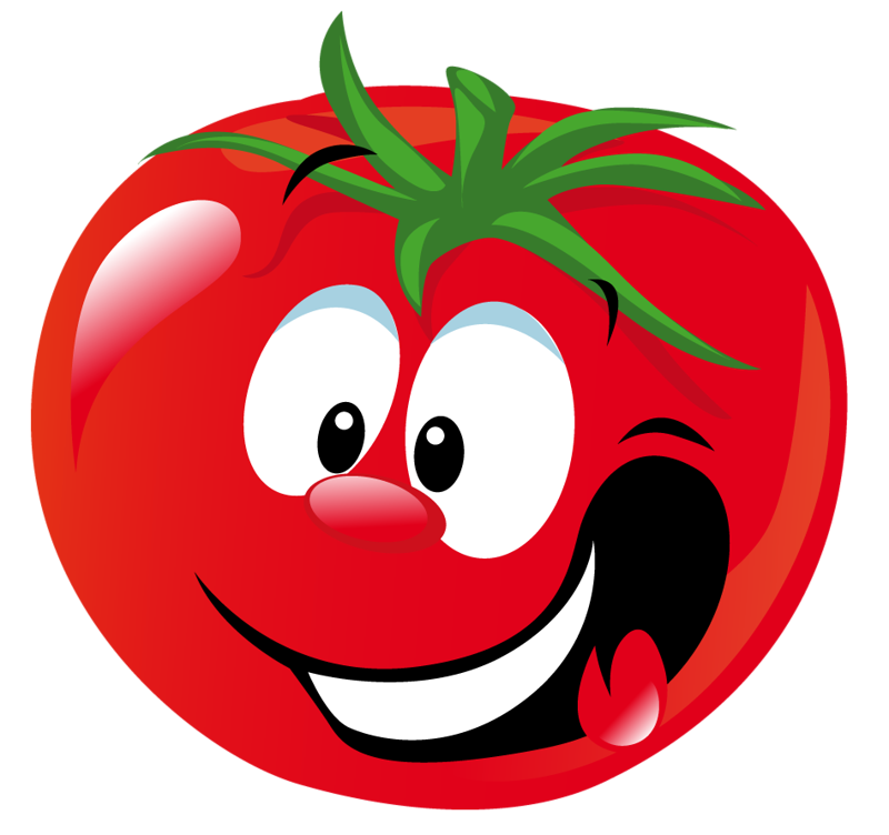 face clipart tomato