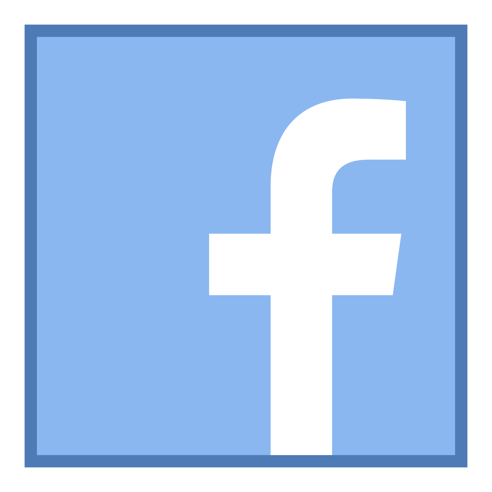 facebook clipart blue