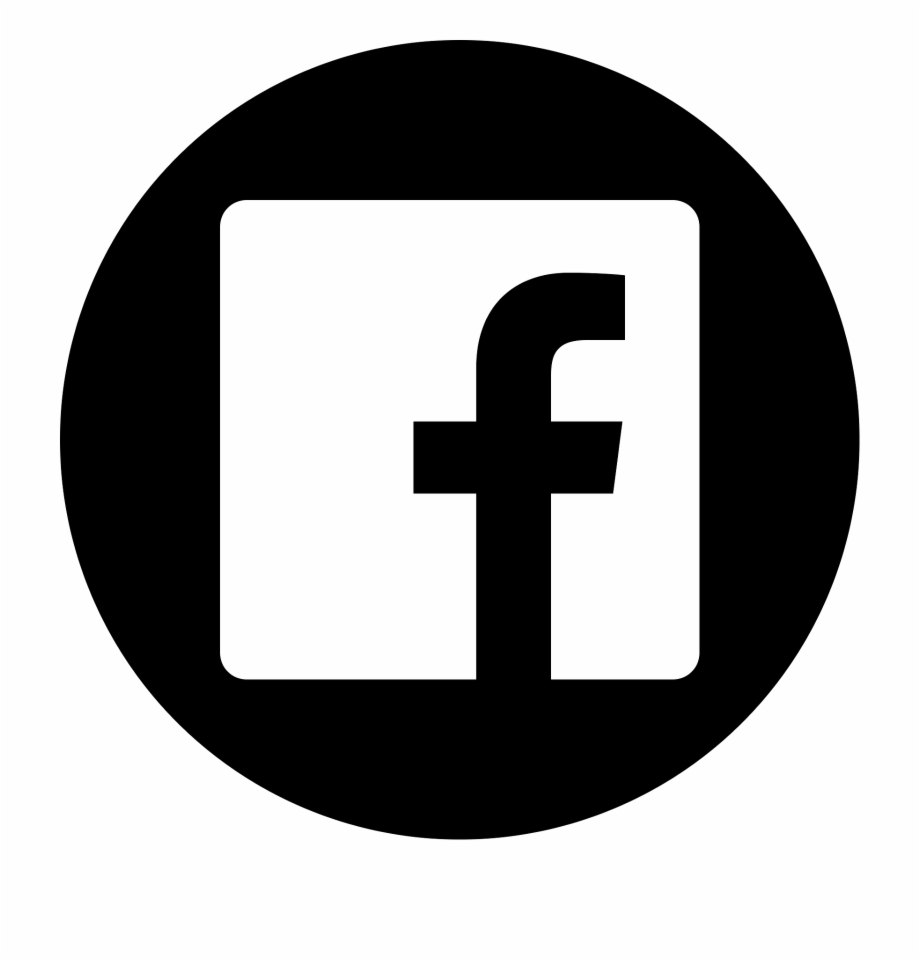 Facebook clipart dark. Logo black white transparent