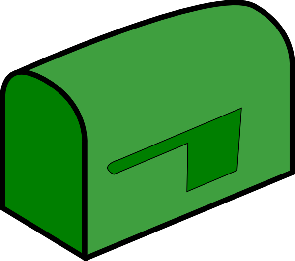 Green mailbox clip art. Facebook clipart inbox