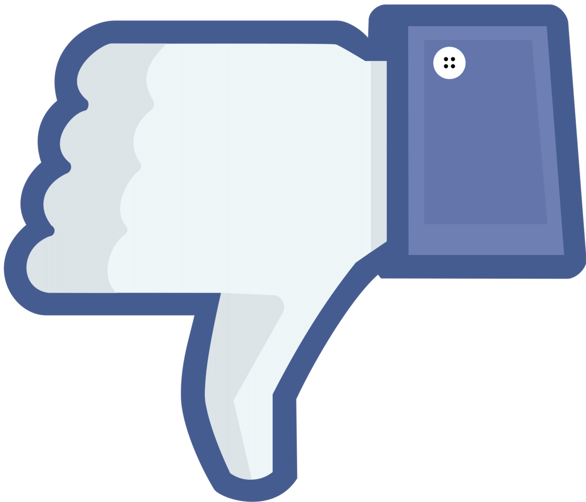 Facebook clipart inbox. Thumb down logo transparent
