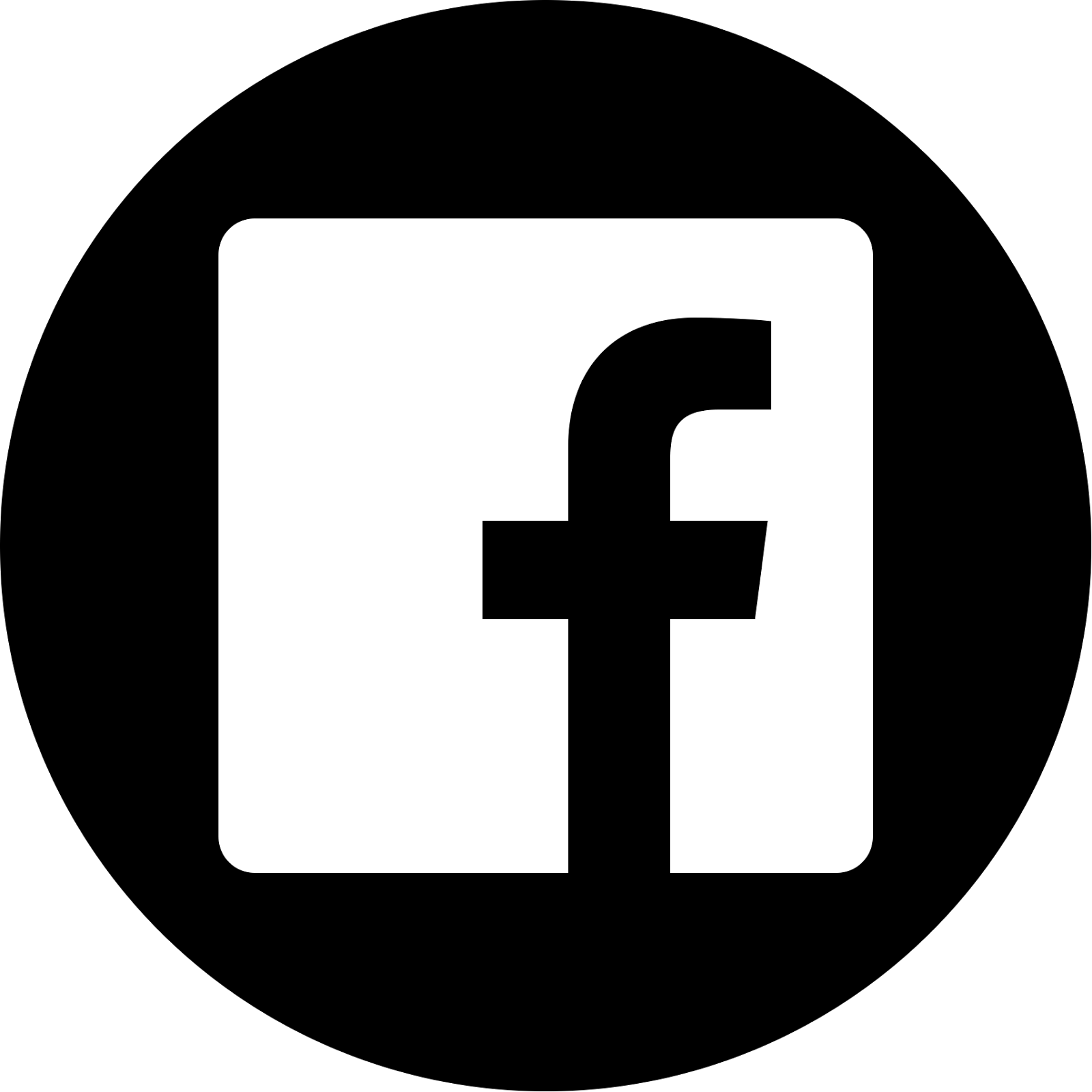 Facebook Logo Png Black And White - IMAGESEE