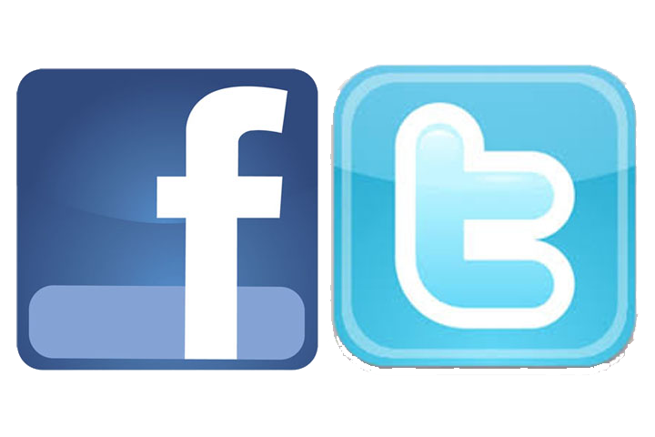 Logo and twitter png. Facebook clipart square