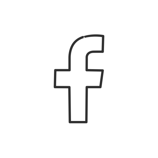 Social media logo name. Facebook icon white png