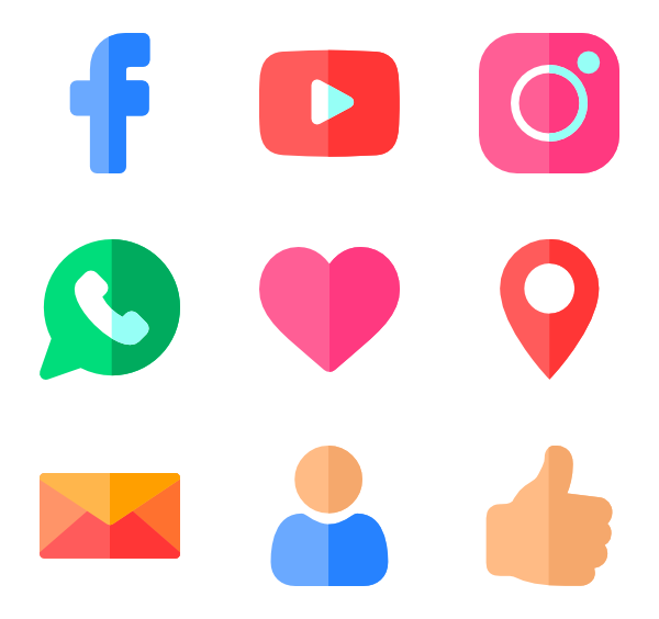 Facebook twitter instagram icons png. Social media logos free