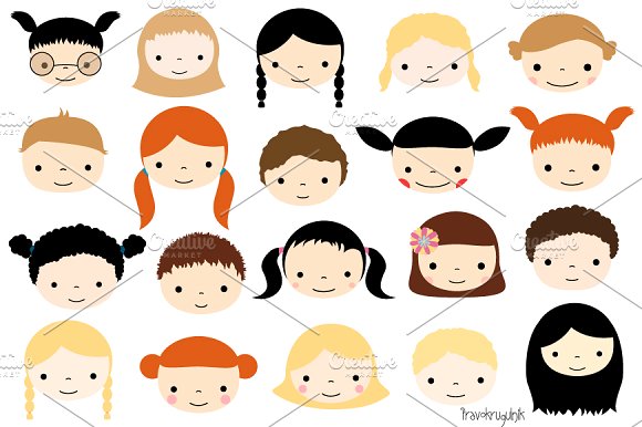 faces clipart face student