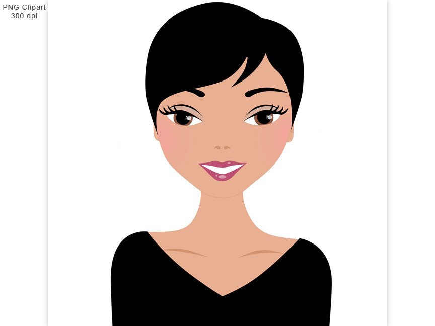 neck clipart detailed face