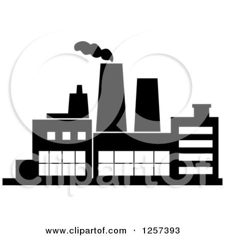 factories clipart black and white