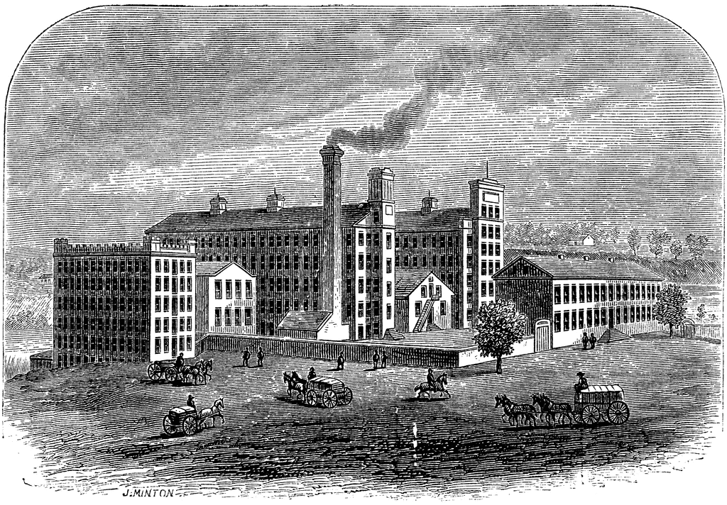 factories clipart cotton mill