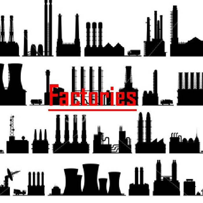 Factories clipart shoe factory. Various 
