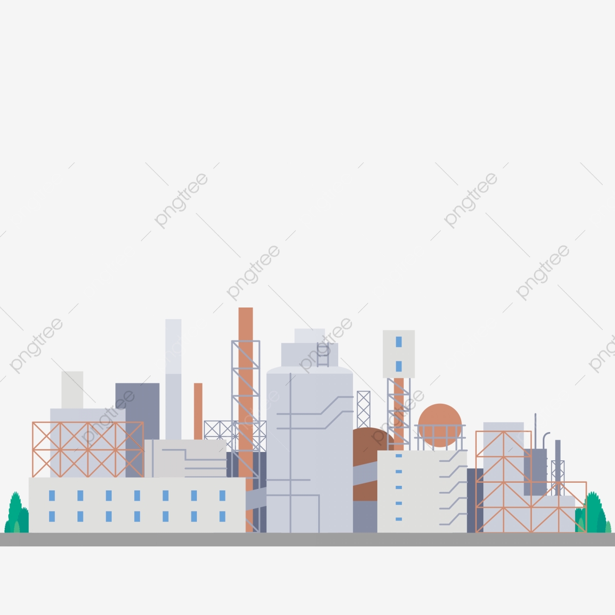 industry clipart large building