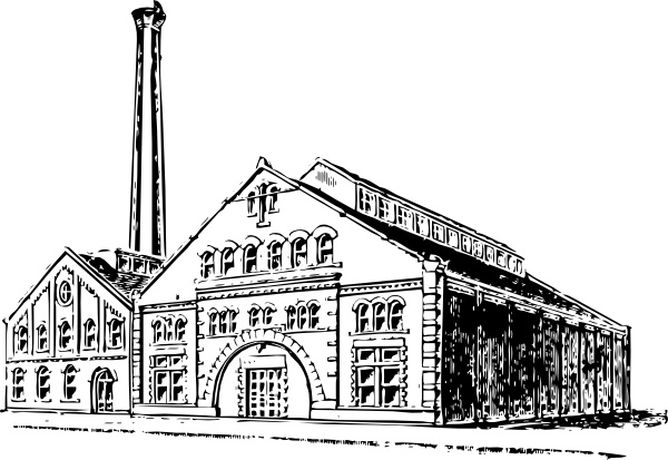 factory clipart drawing