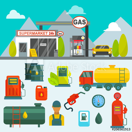 factory clipart gas thing